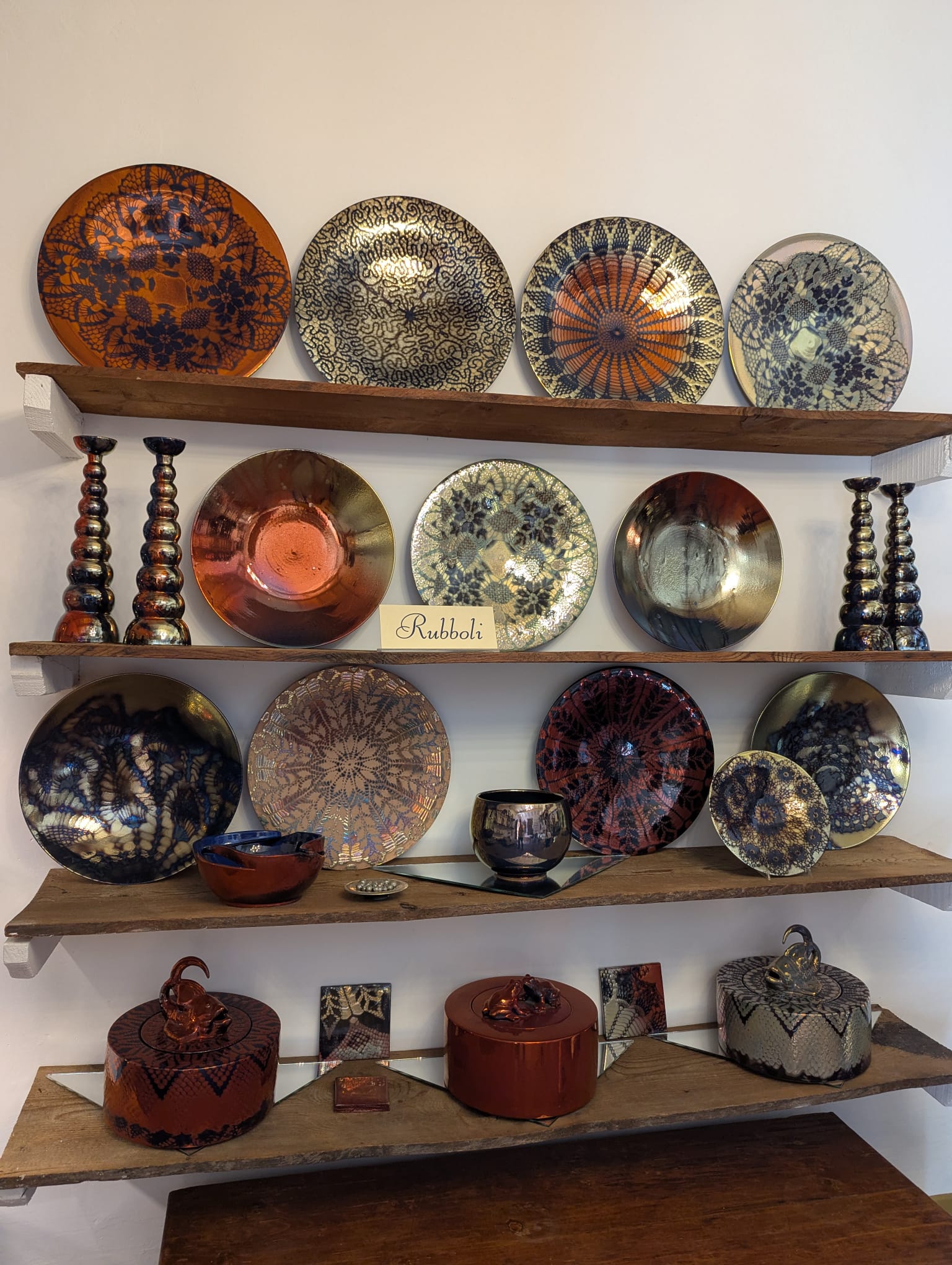 ceramica a lustro gualdo tadino moderna Rubboli
