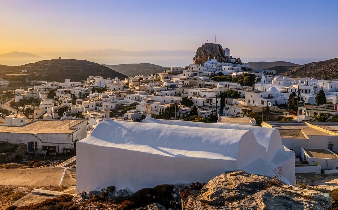 Chora, Amorgos, uno dei borghi storici meglio conservati di tutte le Cicladi.