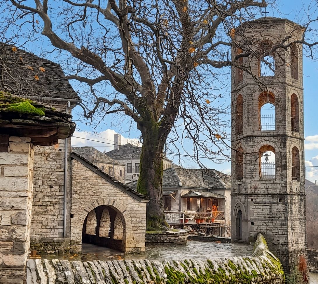 Papingo (Zagori), borgo di pietra AI